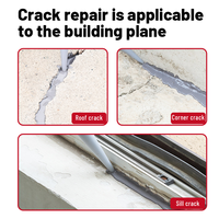 Mastic de réparation pour fissures de béton gris, colle de calfeutrage pour dalles, remplisseur de fissures de béton extérieur, scellant imperméable pour la réparation de bâtiments
