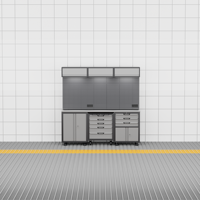 Sistema de Gabinetes Modulares Personalizados para Taller, Gabinete de Herramientas con Cajones y Banco de Trabajo Industrial Extraíble