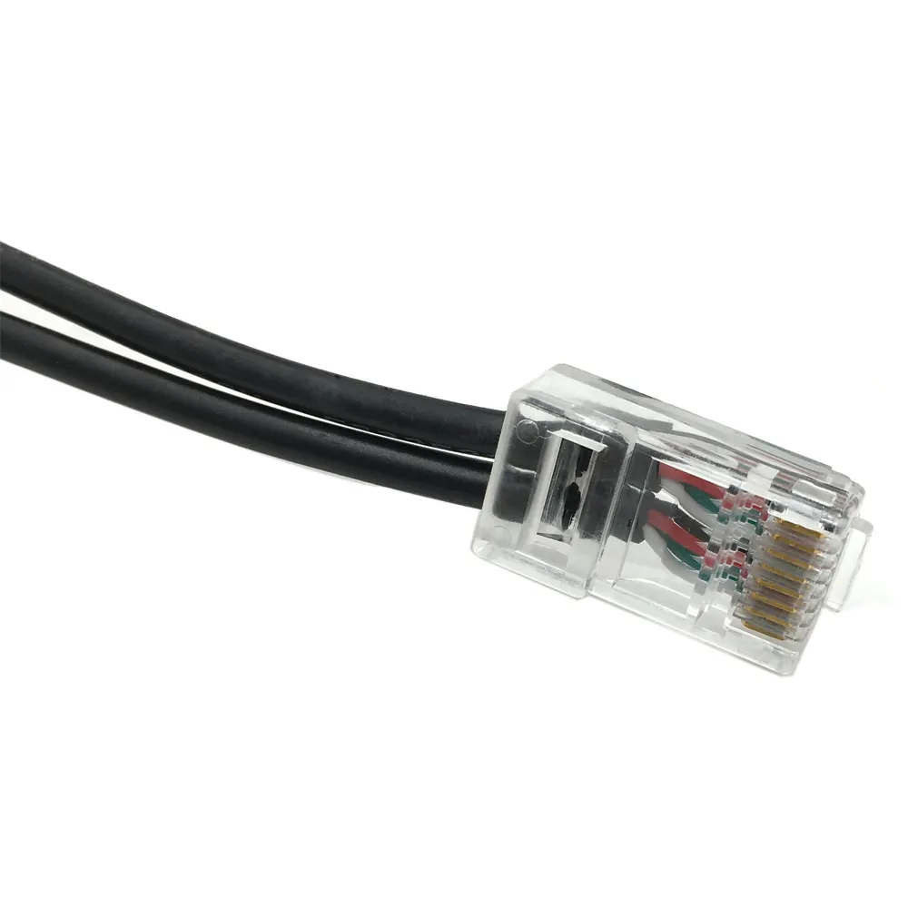 20 Cm RJ45 Pria Female Ke 3.5 Mm Jack Audio Adapter CAT 5E CAT 6 Kabel