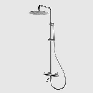 Juego de Ducha de Acero Inoxidable 304, Termostático, de Doble Función, con Rociador de Lluvia Grande, Redondo, Anticorrosión - Product Image 1