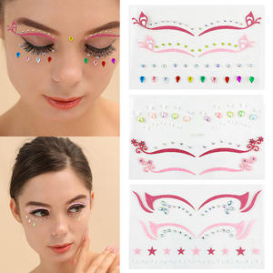 สติกเกอร์ติดหน้าลายเพชรน่ารักสีชมพูสำหรับเด็กผู้หญิง ลายผีเสื้อหรูหรา ประดับเพชร ติดตั้งง่าย กันน้ำ ติดทนนาน - Product Image 3