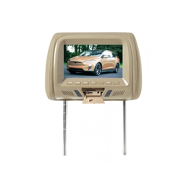 7 Inch Car Multimedia Player Headrest Monitor MP5 FM USB SD Speaker Automotive Headrest Screen Pillow Monitor Universal