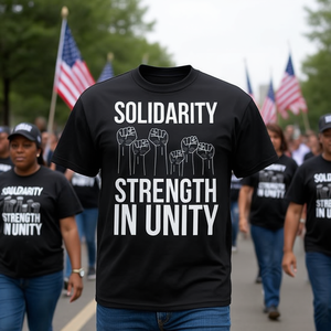 Camiseta de Trabajador Sindicado del Día del Trabajo: Solidaridad, Fuerza en Unidad - Product Image 3