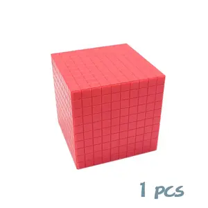 Base dix blocs blocs mathématiques Introduction quantité jouets mathématiques en plastique ensemble de blocs décimaux