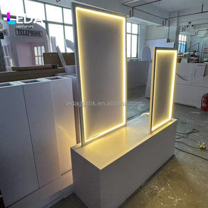 Cadre lumineux LEDA avec logo personnalisé pour panneau de bienvenue de mariage, décoration de salle de mariage, support de toile de fond blanche, banquet de fête, nouveauté - Product Image 3