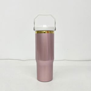 US Warehouse 20oz 30oz <b>Rose</b> <b>Gold</b> Vacuum Insulated Stainless Steel Tumbler with <b>Mirror</b> <b>Gold</b> Plated Underneath for Custom - Product Image 5