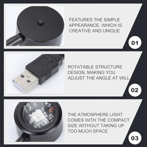 Lampe Coucher de Soleil, Projecteur de Lumière Colorée LED, Projecteur Lampe Coucher de Soleil 360 ° Rotatif avec prise USB - Product Image 2