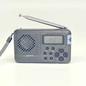 AM/FM/SW1-8/TV付きマルチバンドデジタル目覚まし時計ラジオホットセール優れたサウンド