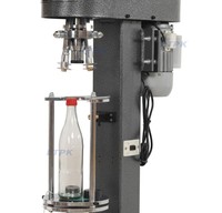 Equipo Eléctrico para Sellar Tapas Metálicas Antirrobo, Rodillo Roscador para Botellas de Licor, Sistema de Empaquetado con Cierre de Tapas Metálicas