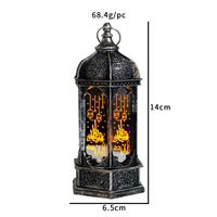Nouveau Offre Spéciale arabe musulman Eid Mubarak lumière LED décoration ruban fer artisanat suspendu lanterne Ramadan fête Table ornements