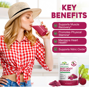 SOLOTREE, suplementos en polvo de superalimento de remolacha roja cruda, polvo de raíz orgánica de etiqueta privada para batidos de remolacha, jugo para hornear - Product Image 3