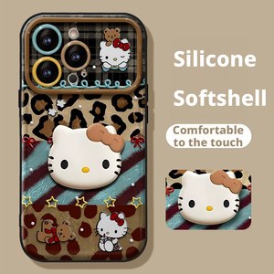 เคสโทรศัพท์ซิลิโคนโซ่พิมพ์ลายเสือดาวรูปแมวพร้อมกระจกกล้องขนาดใหญ่เคสโทรศัพท์สำหรับ Huawei Mate 70 Honor 200 - Product Image 2