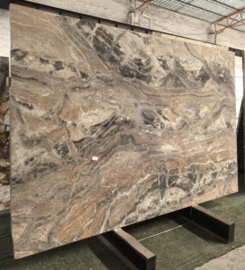 Panneau de pierre de marbre gris de <span class=keywords><strong>Venise</strong></span> naturel pour lavabo, évier, comptoir de salle de bain, escalier, îlot de cuisine - Product Image 2