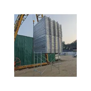 Perancah portabel aluminium digunakan untuk bangunan konstruksi