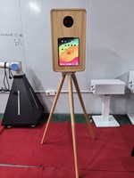 Coque magnétique en bois pour iPad, cabine photo portable pour tablette avec étui de transport pour location événementielle (mariages, fêtes)