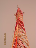 Accessoires pour Tours de Télécommunication : Tour de Télécommunication RDS avec Poteau GSM et Poteaux MW avec Supports pour Toiture
