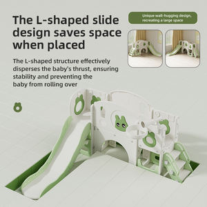 うさぎ 幼児用 滑り台 クライマー プレイセット 室内 屋外 環境に優しい 子供用スライド バスケットボール ベビーブランコ ゴール 学校 裏庭 - Product Image 6