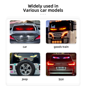 Luces LED Dinámicas para Camiones, Patrones de Ojos de Demonio, Panel LED Triangular para Parabrisas, Ojos de Demonio de 24v para Autos - Product Image 3