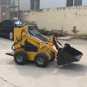 Frete Grátis CE EPA Mini Skid Steer diesel 360 480 Minicargador Walk Behind Skid <span class=keywords><strong>Wheel</strong></span> Loader - Product Image 2