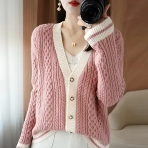 Pull long en tricot pour femme