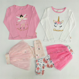 Vêtements pour enfants en gros, ensembles de pyjamas en coton imprimé pour filles, pyjamas avec pantalon imprimé intégral pour enfants, vêtements magnifiques - Product Image 3