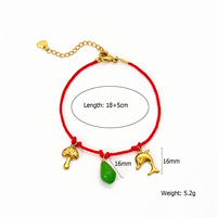 N & S Hot Design fait à la main Fruit Series Bracelet tissé main corde mode transfrontalière pour les fêtes couleur personnalisée