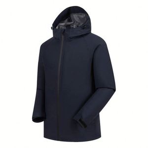 Design Waterproof <b>Jacket</b> with Reflective Stripe Hooded Windbreaker Welded Seams for Outdoor Rainwear <b>Jacket</b> - Product Image 3