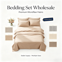 Ensemble de literie luxueux et confortable, couette en microfibre de haute qualité brodée, prix compétitif en gros, vente en gros