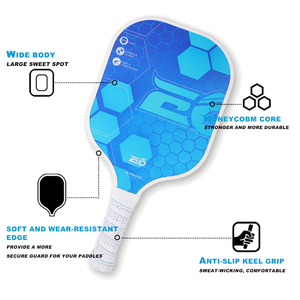 Paleta <span class=keywords><strong>de</strong></span> Pickleball Personalizada <span class=keywords><strong>de</strong></span> Fibra <span class=keywords><strong>de</strong></span> Carbono Profesional Ligera <span class=keywords><strong>de</strong></span> 14 mm con Pelotas <span class=keywords><strong>de</strong></span> Pickleball - Product Image 3