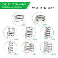SNOOWEL haute puissance modulaire 600W IP67 LED réflecteurs extérieur haut mât sport stade lumière d'inondation Construction en aluminium 7 ans