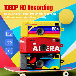 Mini caméra numérique 1080P amusante et mignonne, gadget 3C, enregistreur vidéo USB, petit caméscope avec écran de 0,96 pouce et lampe torche - Product Image 2