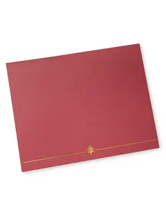 Custom Certificate Holders For 8.5*11 Letters Gold Foil Stamp Paper Award Seals For Diploma Award Accomplishment Of Graduation