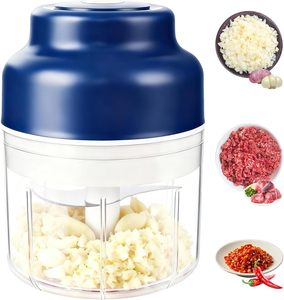 Customization Multifunctional Garlic Grinding Plastic or Glass Hand-press Down Food <b>Cutter</b> & <b>Vegetable</b> Manual Push Chopper - Product Image 1