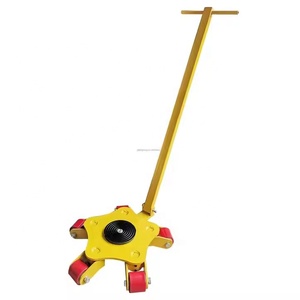 Patines de ruedas <span class=keywords><strong>Dolly</strong></span> giratorias de acero y hierro súper resistentes OEM con asa para máquinas móviles de equipos de contenedores de envío - Product Image 1