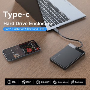 Carcasa para disco duro SATA E-Yield de 2.5 pulgadas con USB 3.1 Tipo C para almacenamiento externo HDD/SSD - Product Image 4