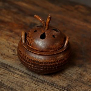 Brûleur d'encens en bambou sculpté, style antique, petit brûleur d'encens en bois de santal, pour usage domestique, cérémonie du thé, usage bouddhiste intérieur - Product Image 1
