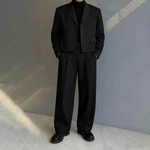 Trajes <span class=keywords><strong>de</strong></span> Hombre <span class=keywords><strong>de</strong></span> Lujo <span class=keywords><strong>de</strong></span> Dos Piezas con Chaqueta y Pantalones Cortos, Conjuntos Completos para Fiestas Nocturnas, Ropa Masculina, Disfraz para Hombre - Product Image 3