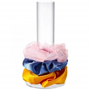 Vente en gros, barre en T transparente en acrylique <span class=keywords><strong>pour</strong></span> cheveux, chouchou, support, organisateur, porte-chouchous <span class=keywords><strong>pour</strong></span> adolescentes - Product Image 3