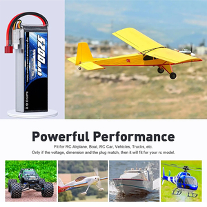 Batteria <span class=keywords><strong>Lipo</strong></span> 11.1V 50C 5200mAh 3S con Connettore Deans e Custodia Morbida per Auto RC, Quadricottero DJI, Aeroplano, Elicottero, Droni 124065 902025 - Product Image 3