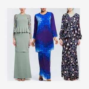 Fashion Modern Muslim Kebaya <strong>Malaysia</strong> Jubah Islamic Kedab Lace <strong>Baju</strong> <strong>Kurung</strong> - Product Image 4
