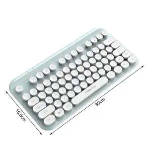 لوحة مفاتيح لاسلكية Y60, لوحة مفاتيح لاسلكية قابلة لإعادة الشحن ، مريحة ، 2.4 جيجا هرتز ، 75 مفتاح ، مناسبة للمكتب