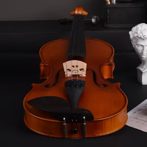 性能经济清漆小提琴4/4波兰固体小提琴手工制作