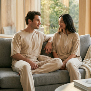 Conjunto <span class=keywords><strong>de</strong></span> Pijamas <span class=keywords><strong>de</strong></span> Modal Transpirable Premium para Mujer, Conjunto <span class=keywords><strong>de</strong></span> Pijamas para Hombre, Conjunto <span class=keywords><strong>de</strong></span> Pijamas Personalizado <span class=keywords><strong>de</strong></span> Alta Calidad, Ropa <span class=keywords><strong>de</strong></span> Dormir para Hombre y Mujer - Product Image 3