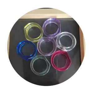 100Pcs Plastic Round Circle Ring 18mm Base Blank Finger Rings for Kids Jewelry Making