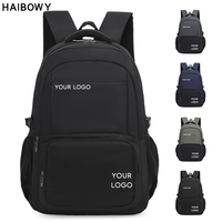Mochila Escolar Multifuncional de Nuevo Diseño, Venta al Por Mayor de Fábrica HAIBOWY, Mochila Casual Impermeable de Poliéster para Portátil