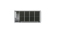 Système de production d'énergie photovoltaïque à grande échelle, temporaire ou mobile, sur réseau, type N, LiFePO4, pour répondre à la demande énergétique