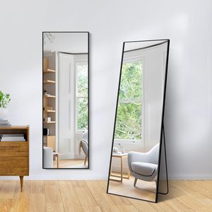 Full Length <strong>Mirror</strong> Rectangle <strong>Mirror</strong> Wall Door Mounted Aluminum Alloy <strong>Frame</strong> for Bedroom Wardrobe Mail Order Packing - Product Image 3