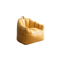 Fauteuil canapé enfant monoplace compressible, multicolore, adapté à plusieurs espaces tels que les salons et les bureaux.