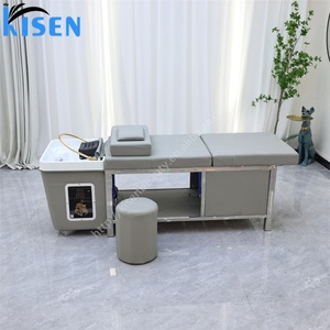 Kisen Lit de lavage de cheveux sans tuyauterie, avec réservoir d'eau personnalisé, table de salon multifonction, lit de spa capillaire avec chauffe-eau - Product Image 2