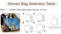 Fabricant de sacs de courses personnalisés avec logo, sacs de courses réutilisables en polypropylène tissé imperméable pour les supermarchés français Intermarché